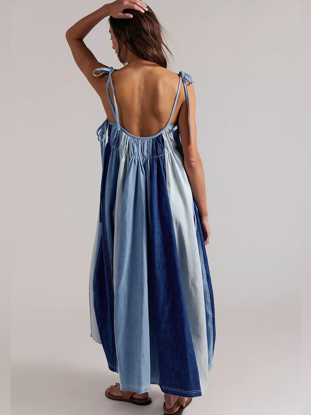 Latta Denim Midi Dress - Picture 3 of 6